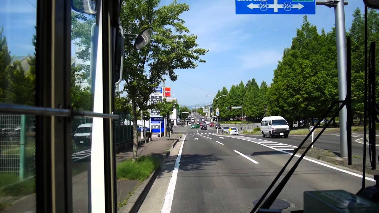【前面展望】泉中央駅～テクノヒルズ～宮城大学【宮城交通バス・泉パークタウン線_日本縦断中！】