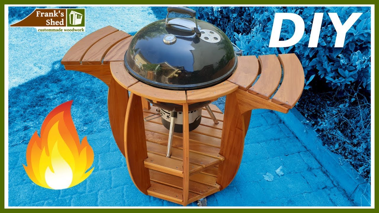 Grilltisch für KUGELGRILL selber bauen! Bauplan + Anleitung