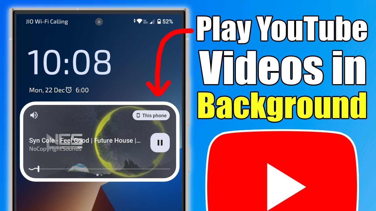 How to PLAY YouTube in Background (without Premium)