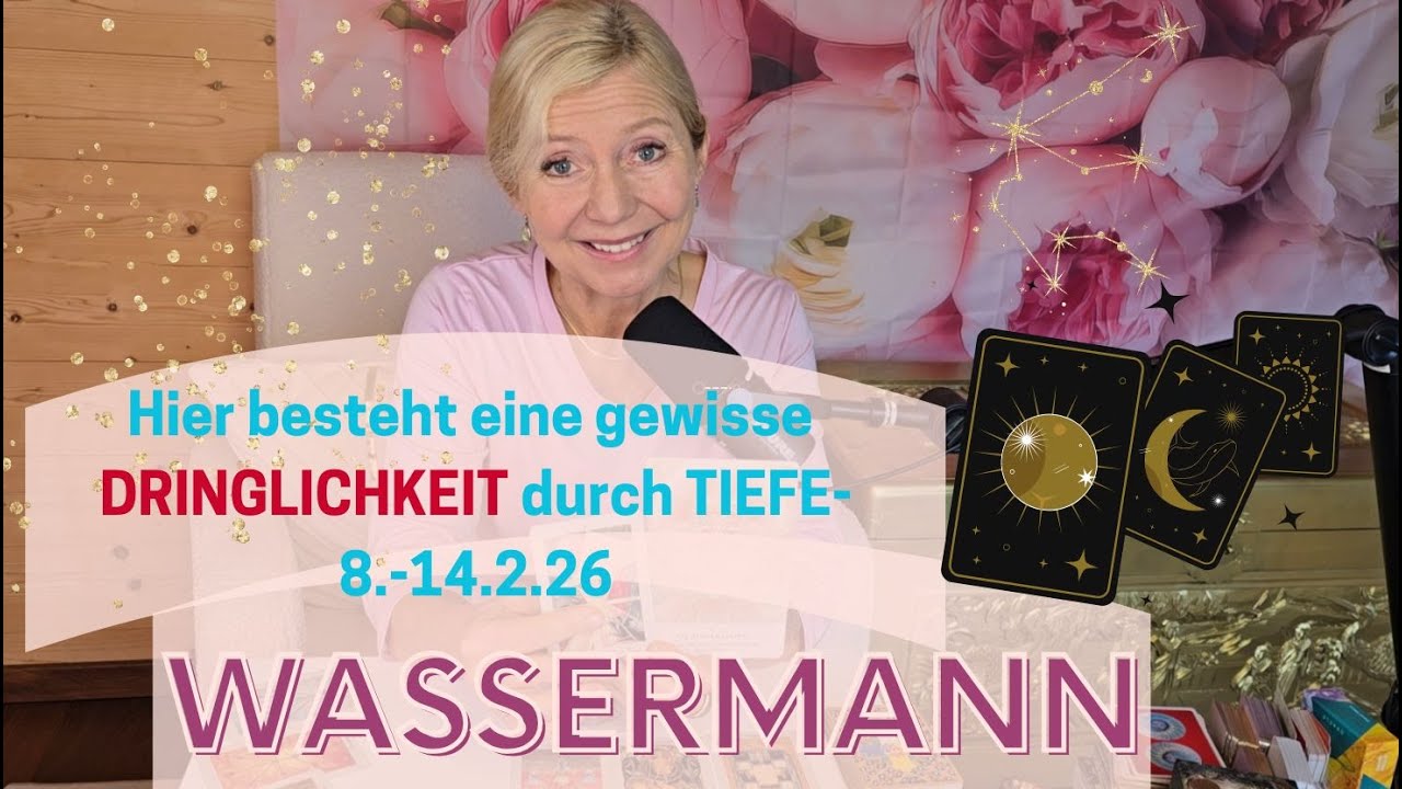 Wassermann - Dringlichkeit durch TIEFE , lieber Wassermann🫢💖🌹🌀8.-14.2.26