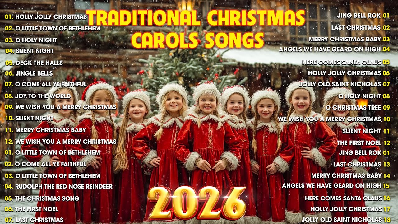 Traditional Christmas Carols 🎶 Peaceful Choir & Orchestral Music🎄Classic Christmas Concert Ambience