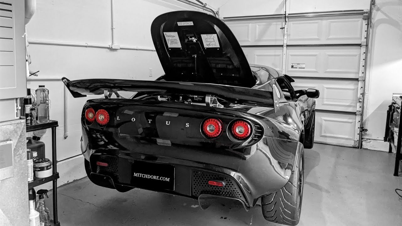 MITCH DORE | How To Install Hydraulic Trunk Lid Strut Kit Lotus!!