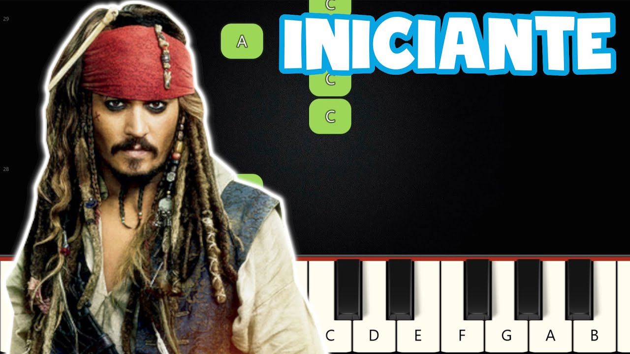 Piratas Do Caribe | Piano e Teclado Iniciante | Nível Fácil Tutorial