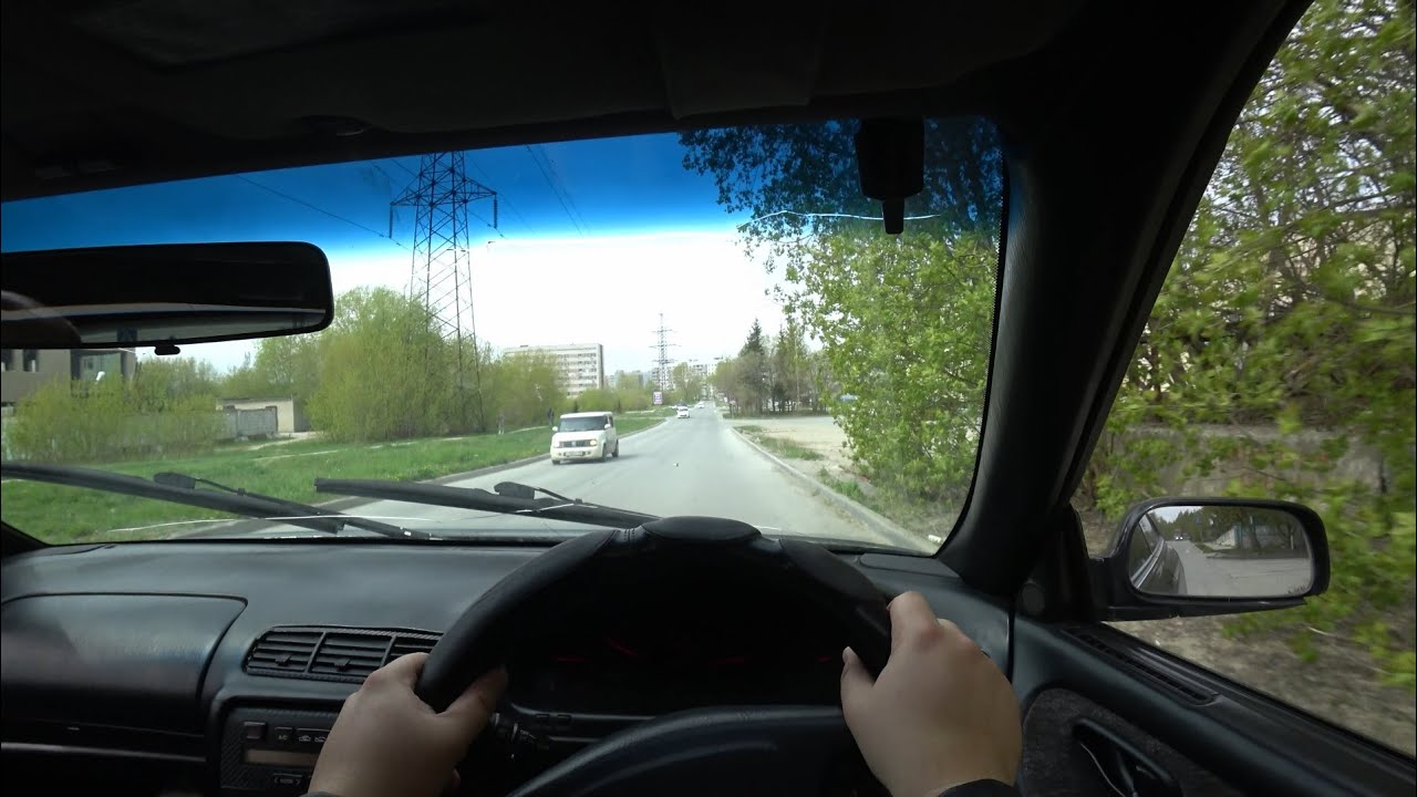 Toyota Windom 2.5.Поездка от первого лица (POV). Разгон до 100