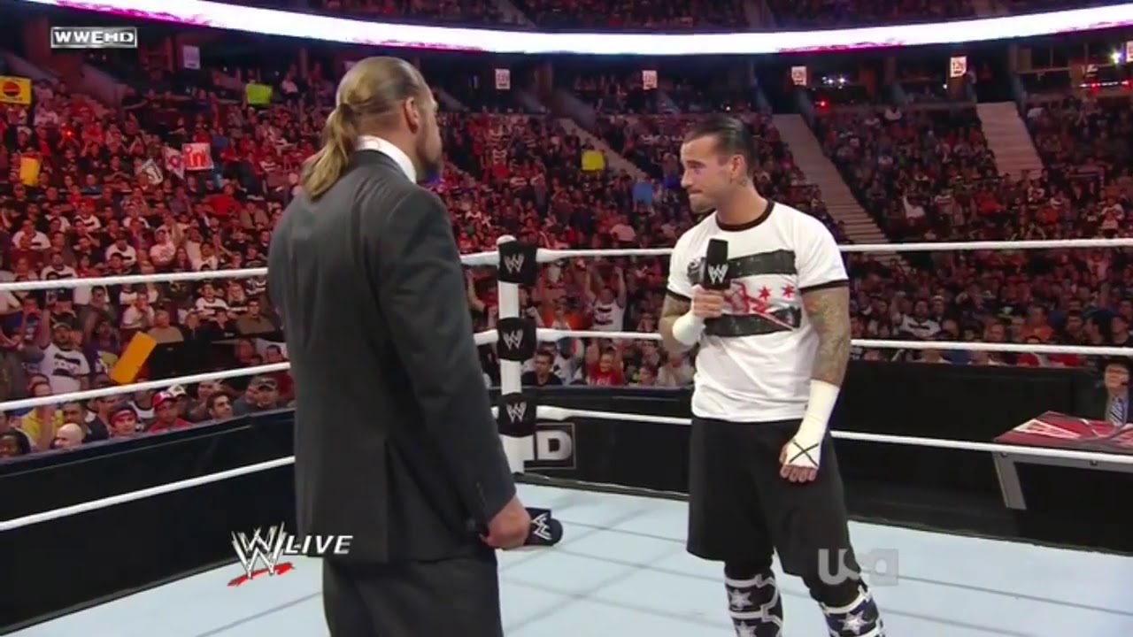 CM Punk/Triple H Face Off Night Of Champions part 1/2.MP4