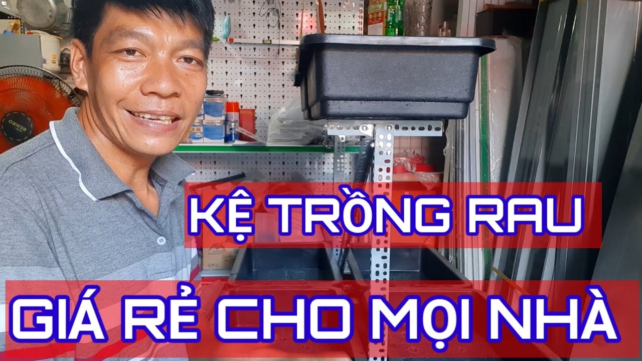 Hướng Dẫn Cách Lắp kệ  6 Khai Nhựa Trồng Rau Sạch Giá Rẻ Tại Nhà  /Nhã Trân Channel