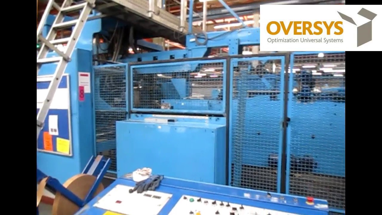 VIDEO OVERSYS U38891216 MARTIN TRANSLINE 1228 4 COLOR FLEXO FOLDER GLUER WITH ROTARY DIE CUTTER, TAP