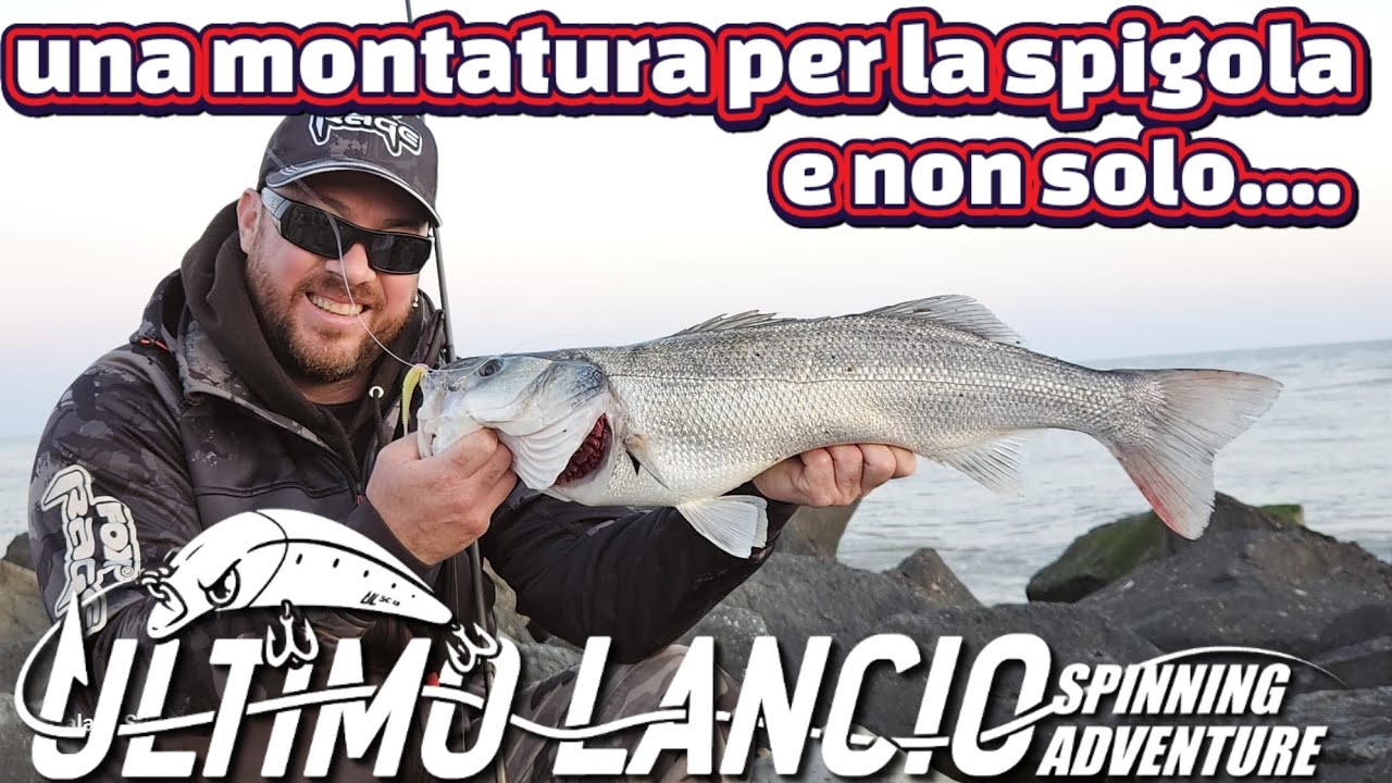 SPINNING ALLA SPIGOLA, una montatura per la spigola e non solo, nodo Albright, foce del Tevere