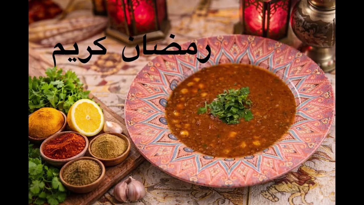 شوربه الحريره المغربيه من اطيب الشوربات لرمضان 