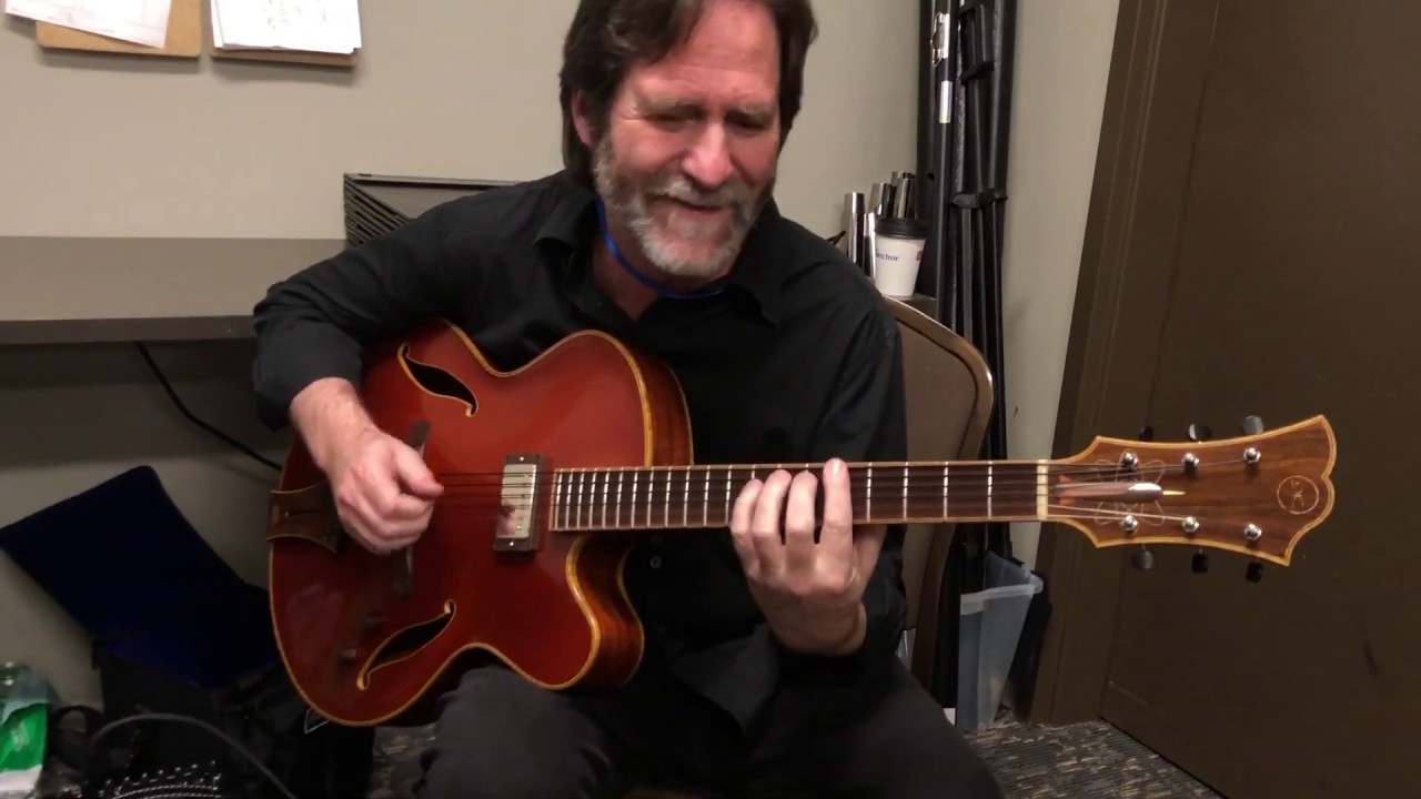 Tim Lerch plays a Koentopp Guitar at the 2019 Rocky Mountain Archtop Festival