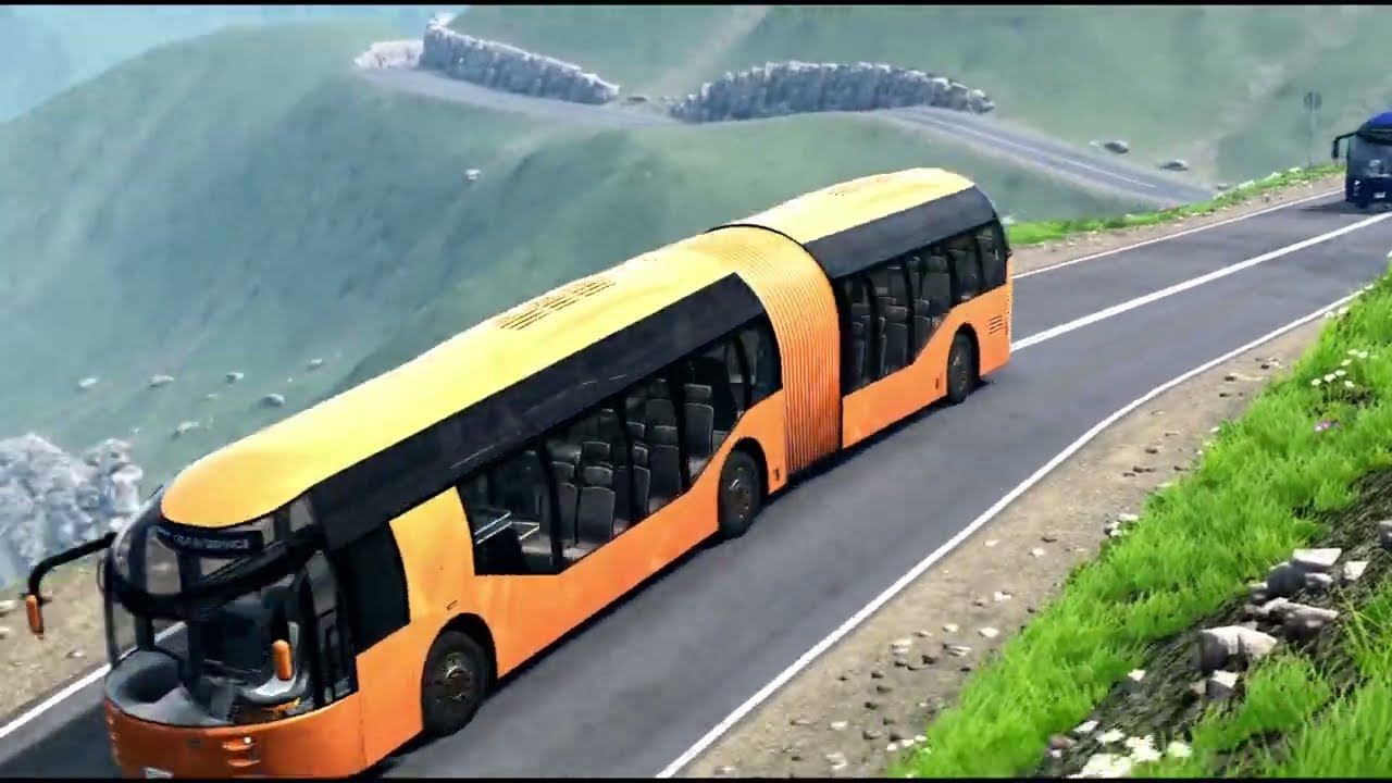Impossible Mountain Road for Buses – BeamNG Drive