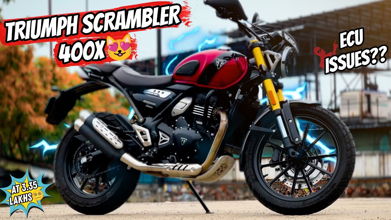TRIUMPH SCRAMBLER 400X😻ECU ISSUES?😵‍💫3.35 LAKHS🤑