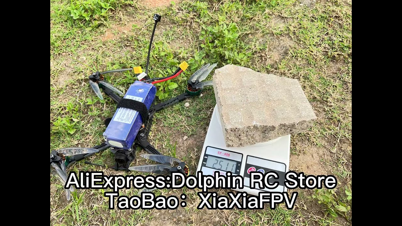 Dolphin RC 7Inch Drone Load 2.5kg 4.5km Test flying distance 6S FPV Racing RC  Quadcopter