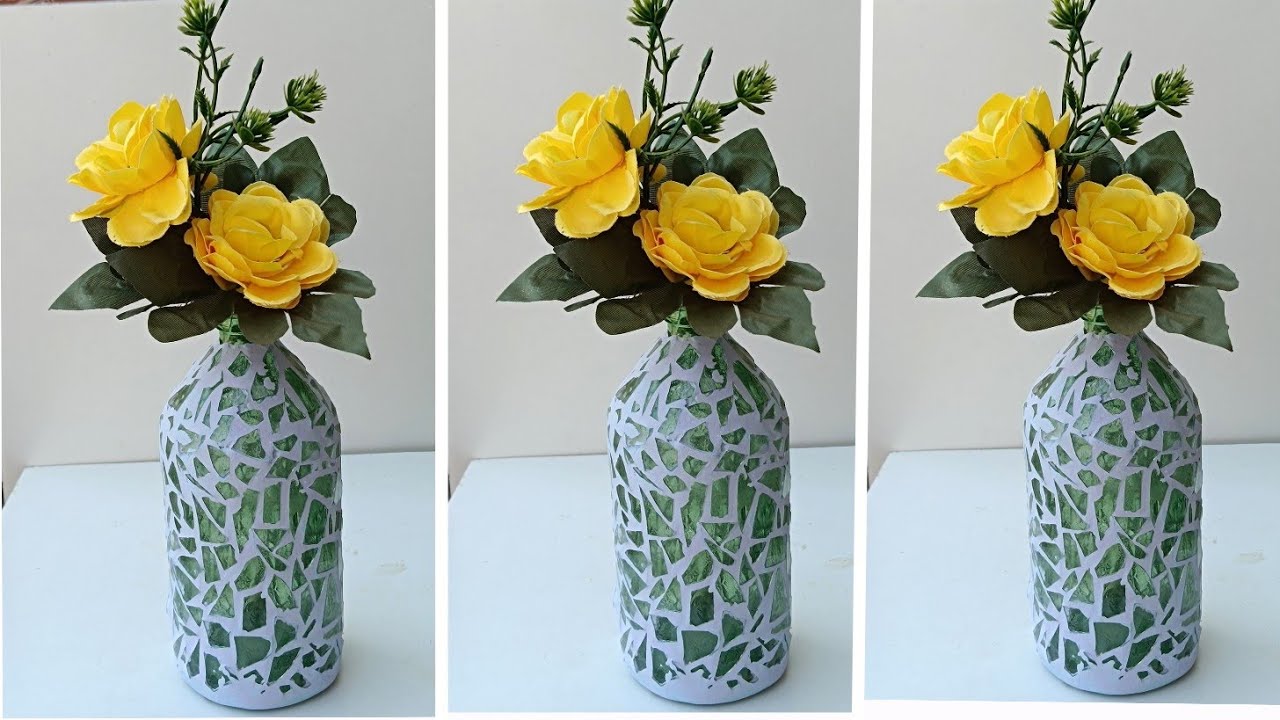Bottle Mosaic Art #youtube #rkart&crafts #trending #viral #crafts