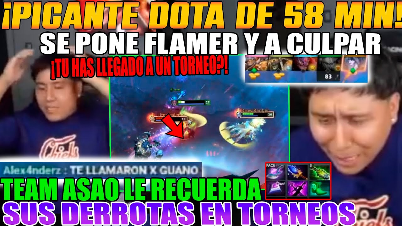PICANTE DOTA DE 58 MIN! MACARIUS SE PONE FLAMER Y A CULPAR, TEAM LE RECUERDA SUS DERROTAS EN TORNEOS