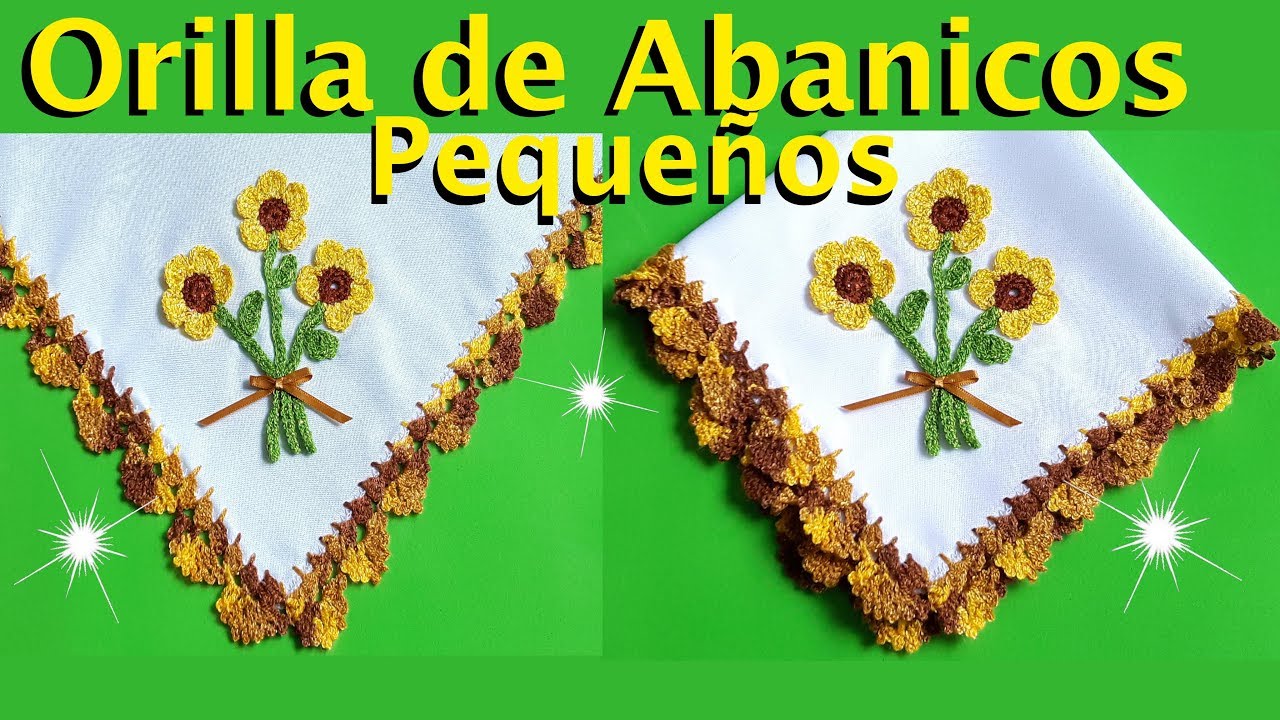 Puntilla de Abanicos Pequeños / Crochet  😍 👏