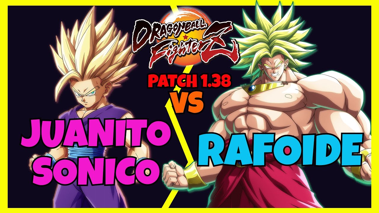 DBFZ - JUANITOSONICO vs RAFOIDE gameplay (Teen Gohan, GT Goku, Krillin vs Blue Goku, Jiren, Z Broly)