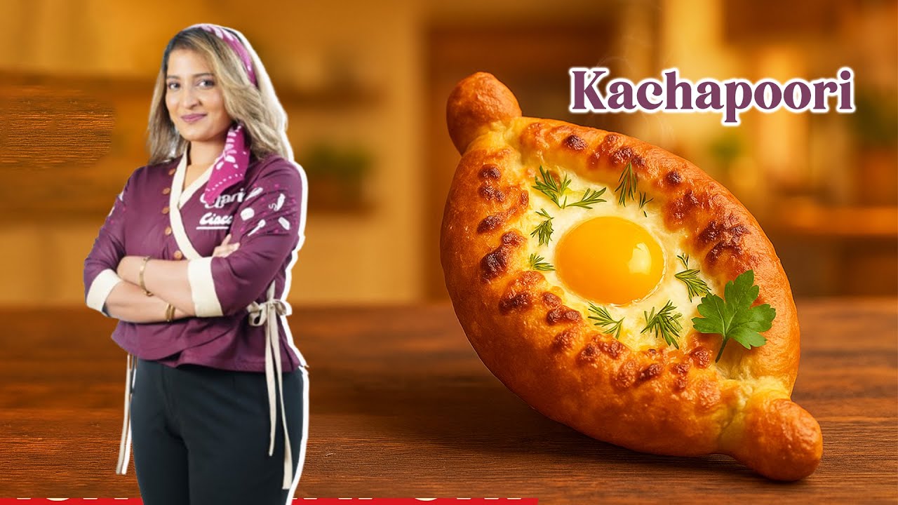 How to Make Kachapoori (Khachapuri) Step-By-Step | Cook With Cheru | 🥄 Mediamasons Kitchen 🍴