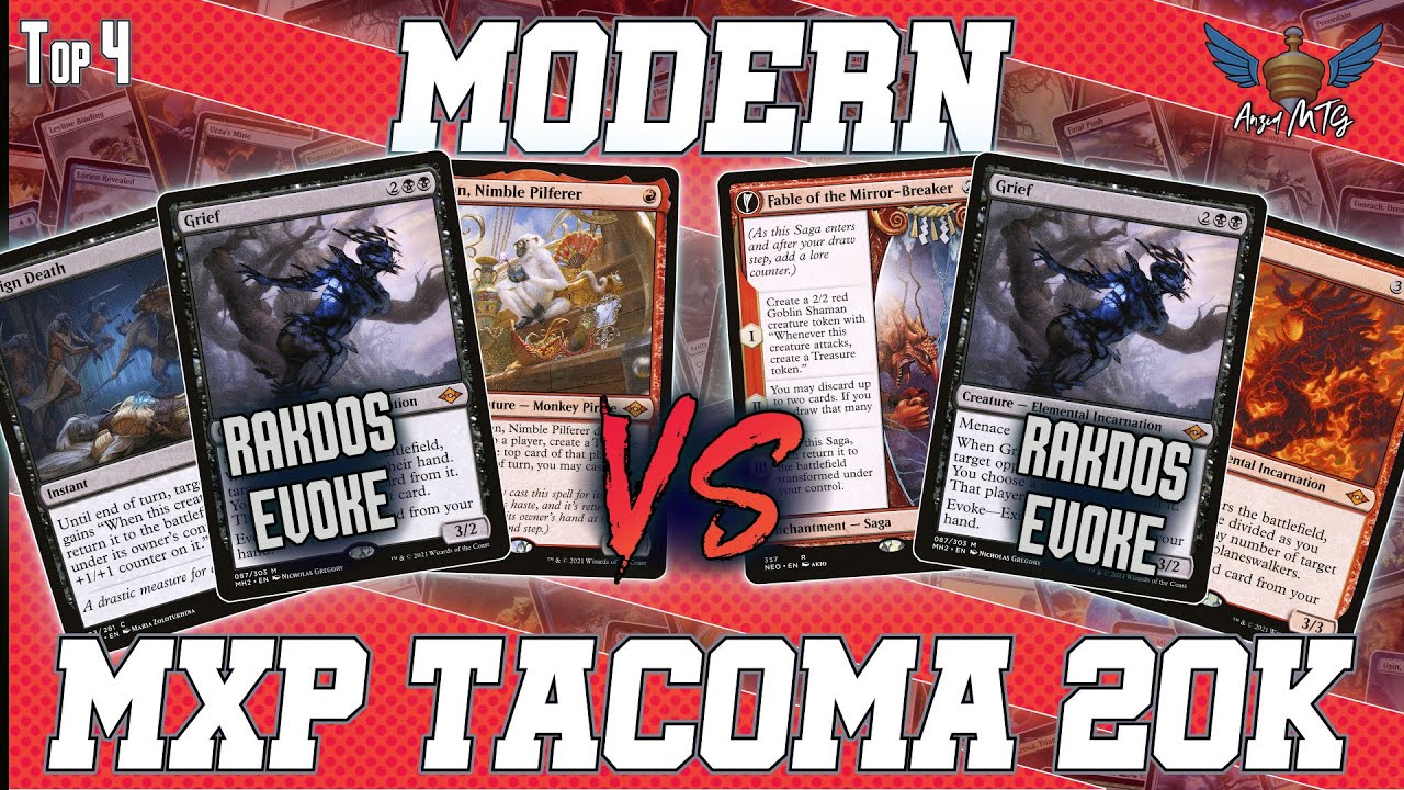 MTG Modern | Rakdos Evoke vs Rakdos Evoke | MXP Tacoma 20K | Top 4