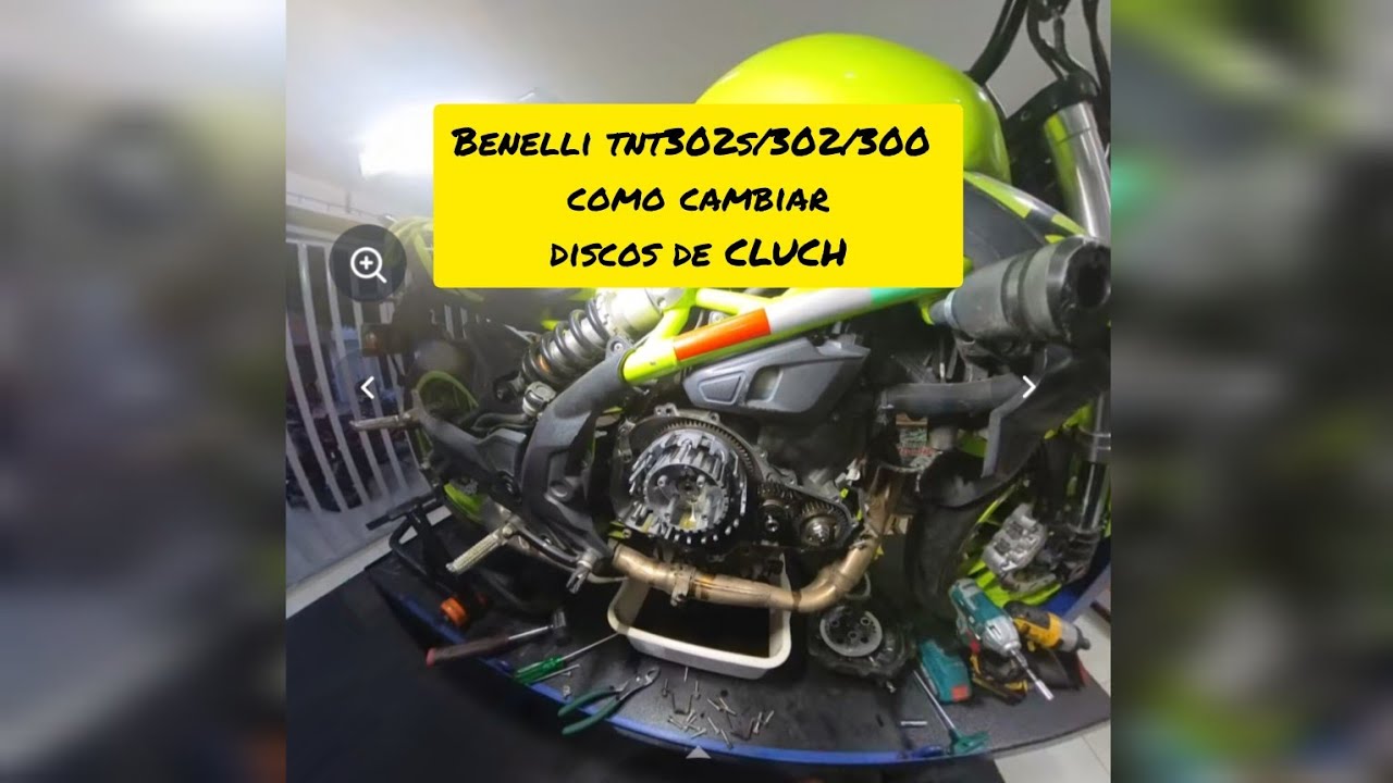 BENELLI TNT 302S/302/300 COMO CAMBIAR DISCOS DE CLUCH