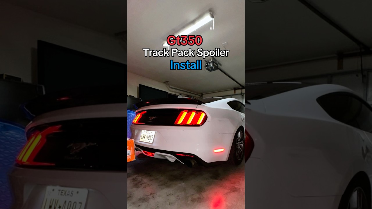 Как установить спойлер Track Pack на GT350 | Mustang S550