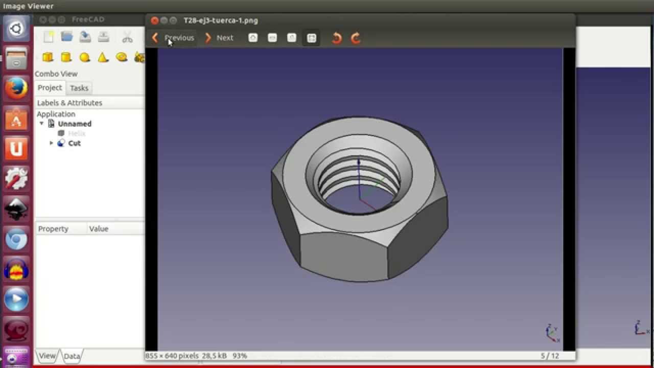 Tutorial de Freecad (28/40): Hélices y roscas