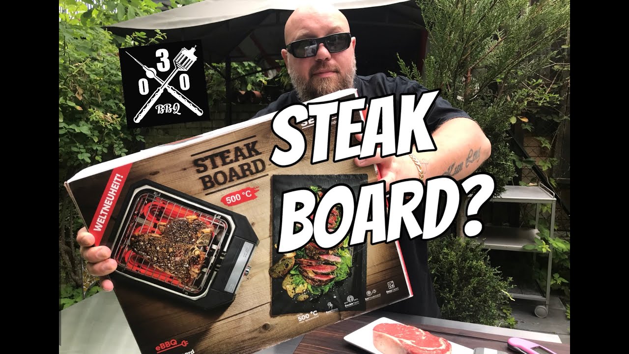 WELTNEUHEIT ? Das STEAK BOARD im Test - 500 Grad Elektrogrill - 030 BBQ