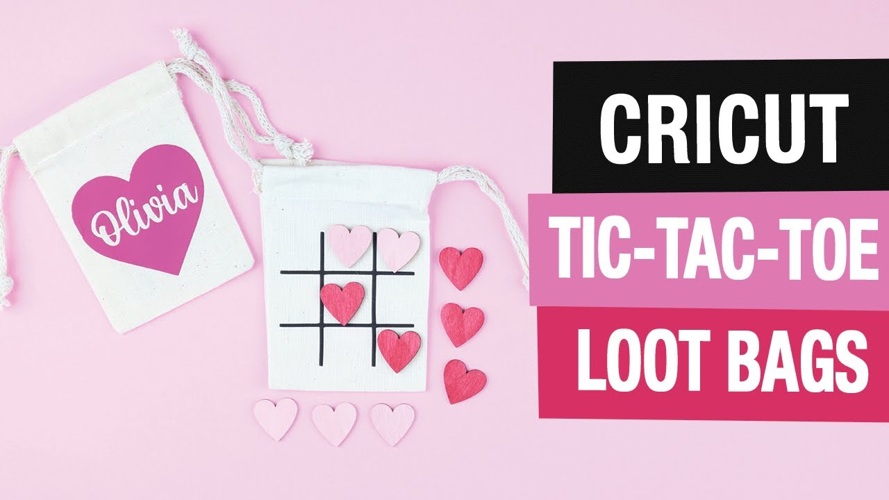 Personalized Cricut Iron-On Tic Tac Toe Loot Bags