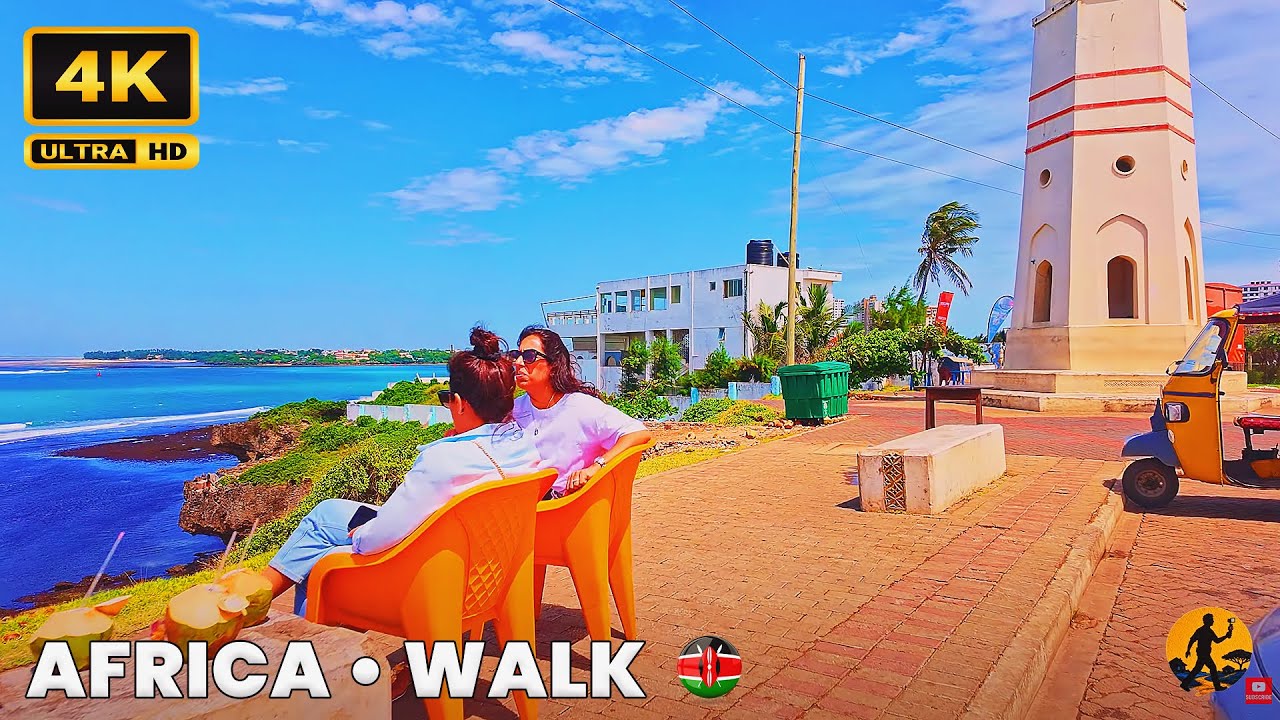 Kizingo Walking Tour 4K UHD 🇰🇪 | Mombasa’s Most Peaceful Neighborhood | Kenya 2025
