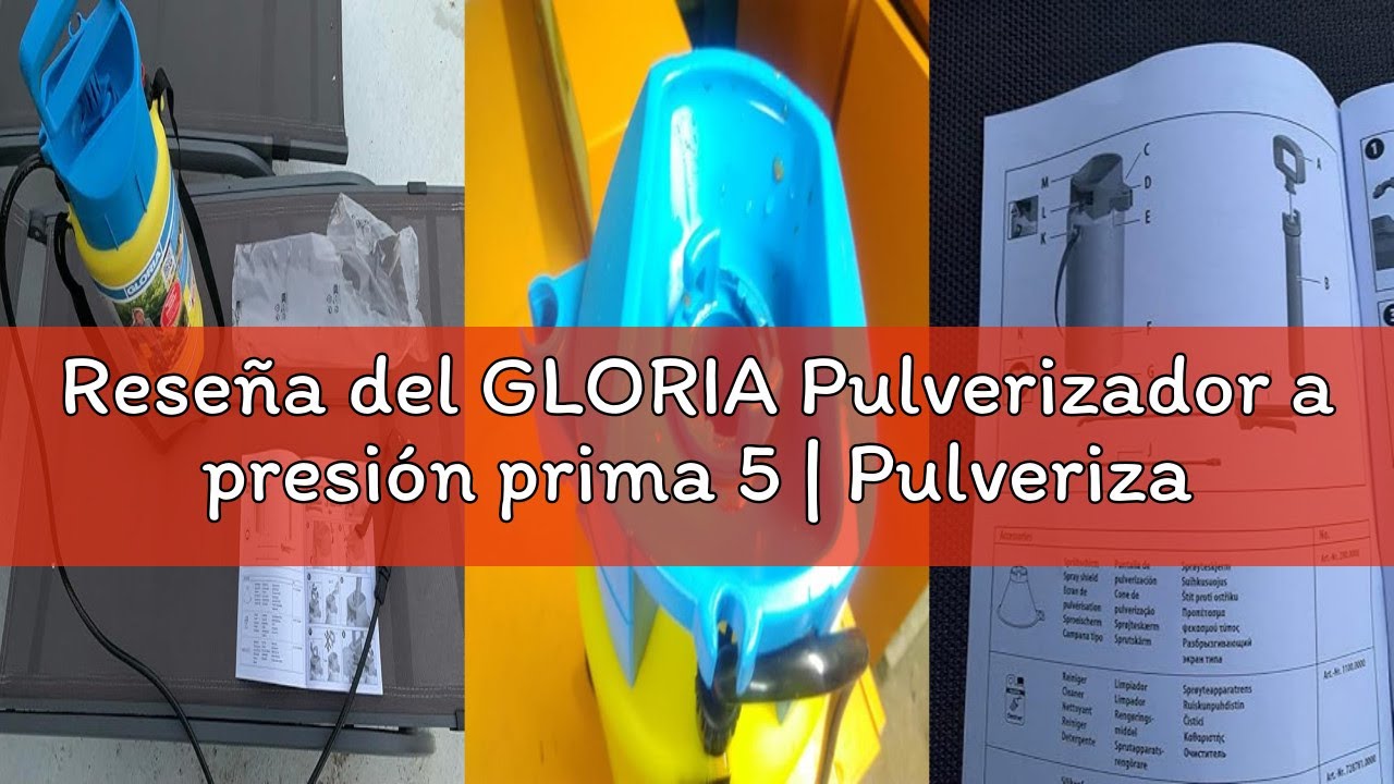 Reseña del GLORIA Pulverizador a presión prima 5 | Pulverizador/rociador de jardín para la protecció