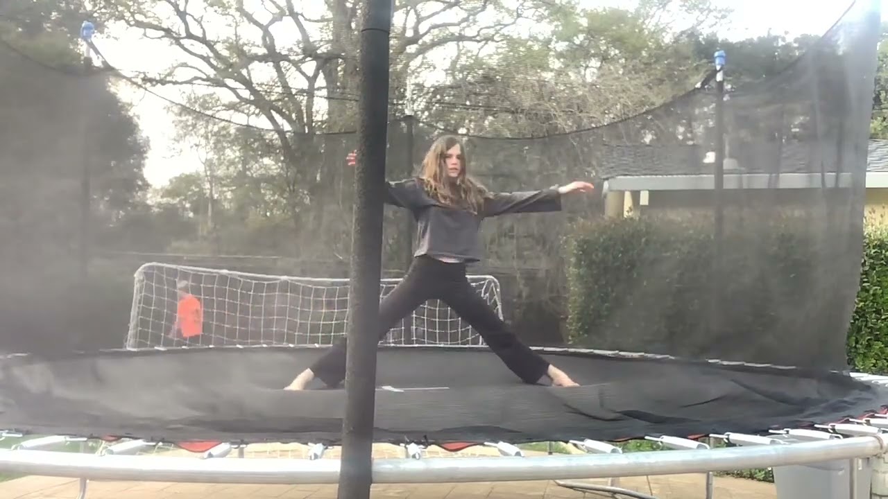 April 7, 2024- my process 6 months ago on my trampoline 