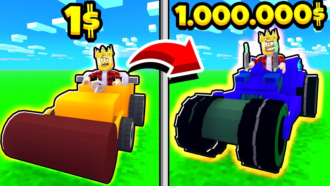 БУЛЬДОЗЕР ЗА 1$ ПРОТИВ БУЛЬДОЗЕРА ЗА 1.000.000$! ROBLOX Stone Miner Simulator