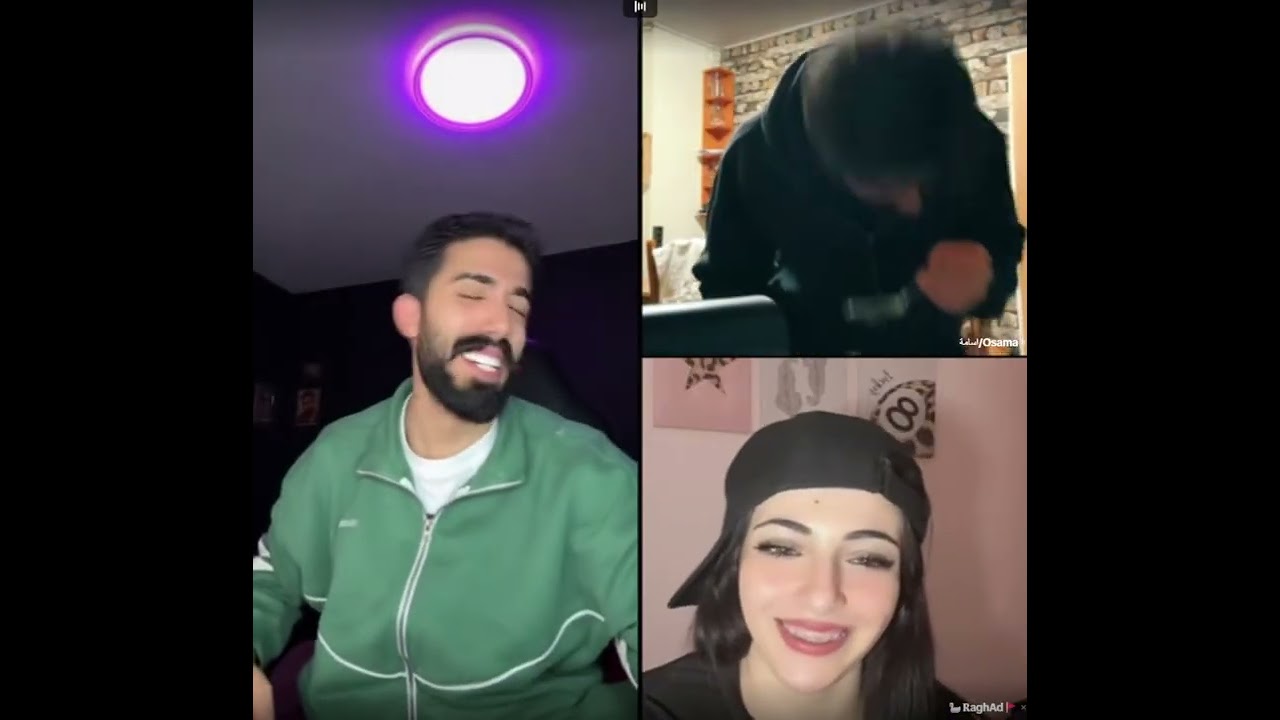 طارق رباعي مع وائل واوسامة والشباب الكل فتحو لايف وبدن يخربو على طارق