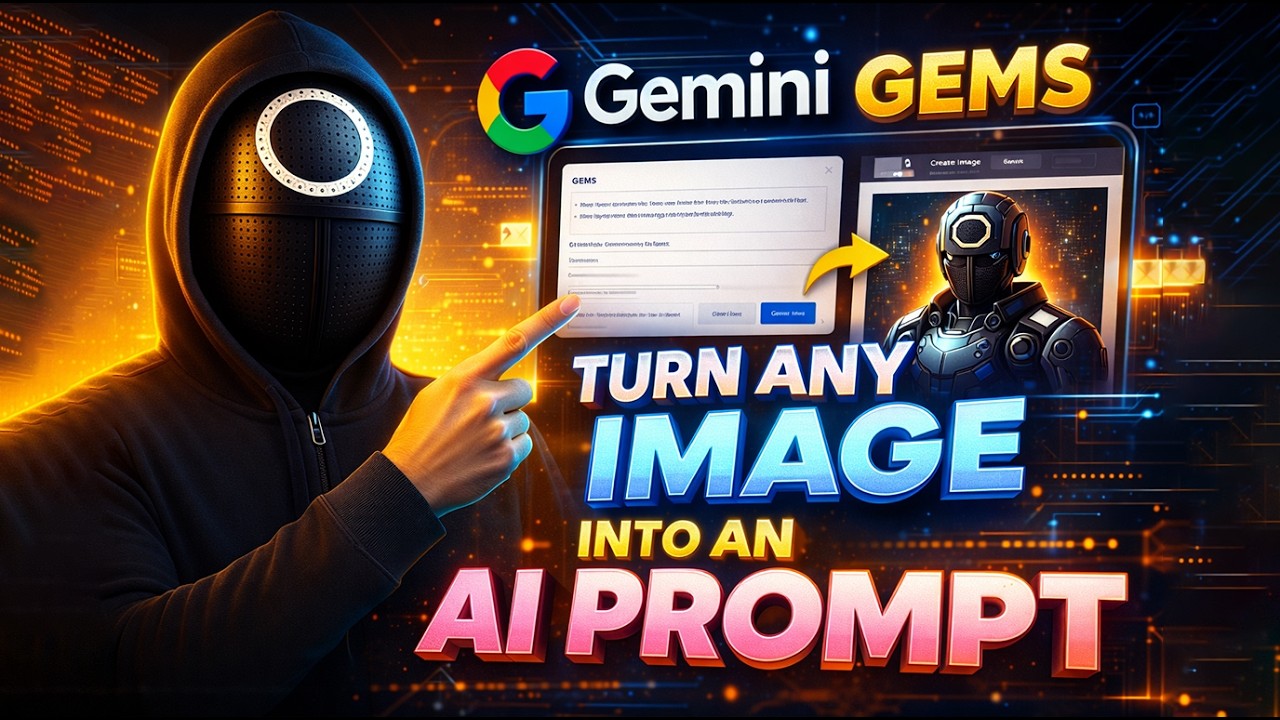 Google Gemini GEMS Tutorial Turn Any Image Into a Perfect AI Prompt (FREE Method)