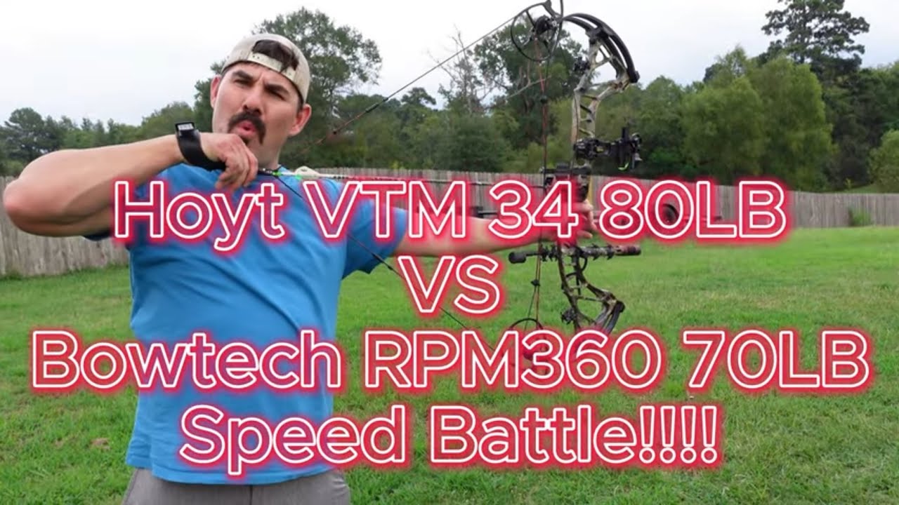 Hoyt VTM 34 vs Bowtech RPM360 Speed!!!
