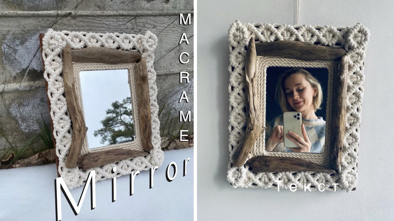 DIY: Boho Macrame Square Mirror