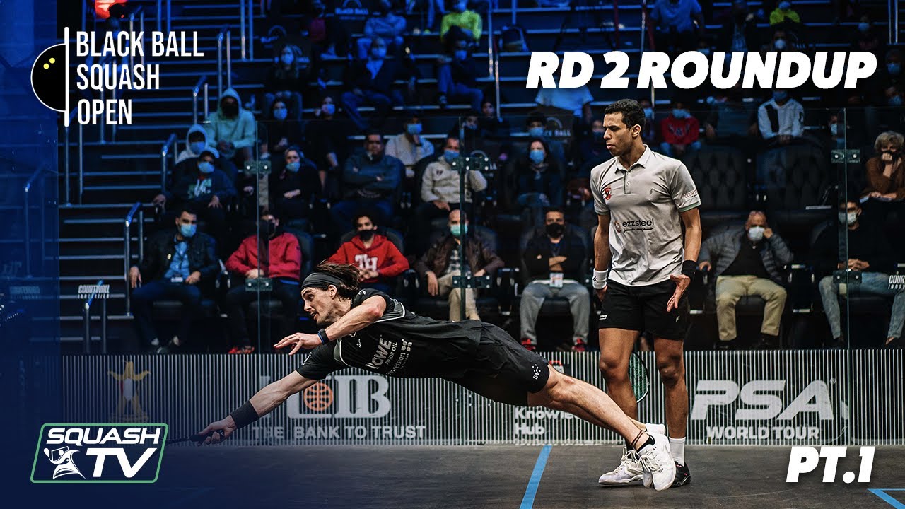 Squash: CIB Black Ball Open 2020 - Men's Rd2 Roundup [Pt.1]