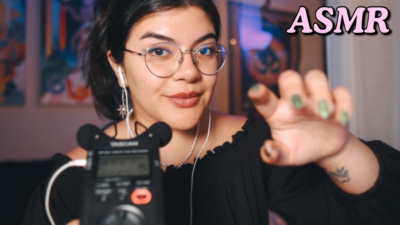 ASMR Limpio tu Aura ✨ Hand movements, Energy Plucking, Inaudibles, Susurros Binaurales | Tascam