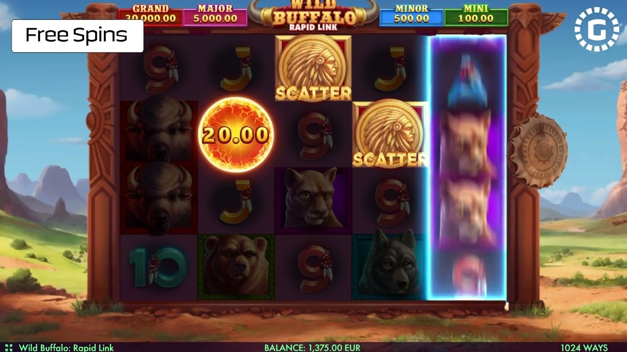 Wild Buffalo Rapid Link by NetGame Entertainment Slot Features | GamblerID
