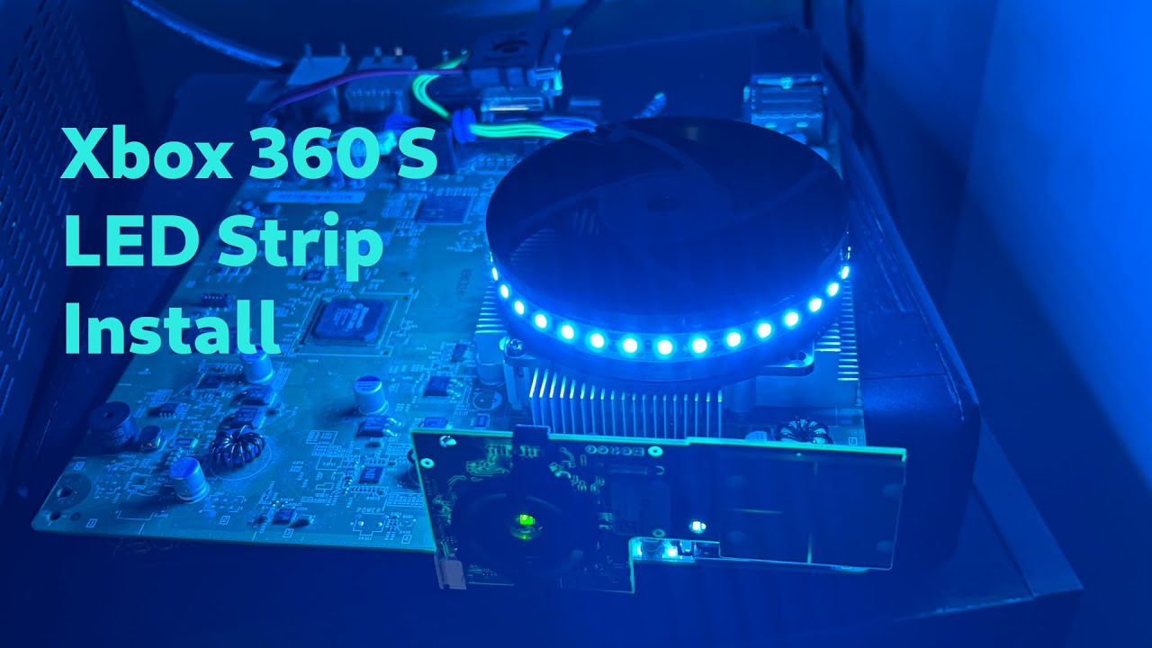 How To Install LED Strips into an Xbox 360 S
