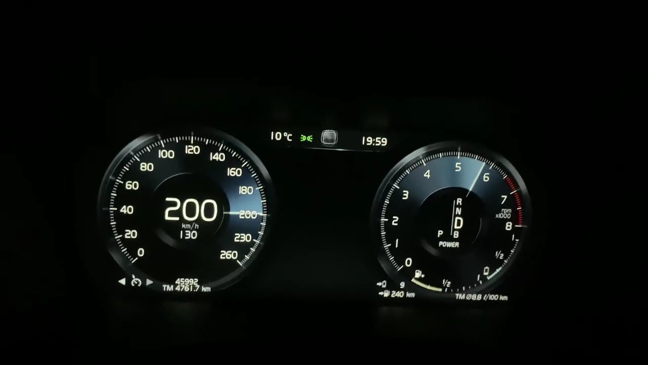 Volvo XC60 T8 407HP Hybrid Geartronic Inscription onboard acceleration 0-220km/h 4K