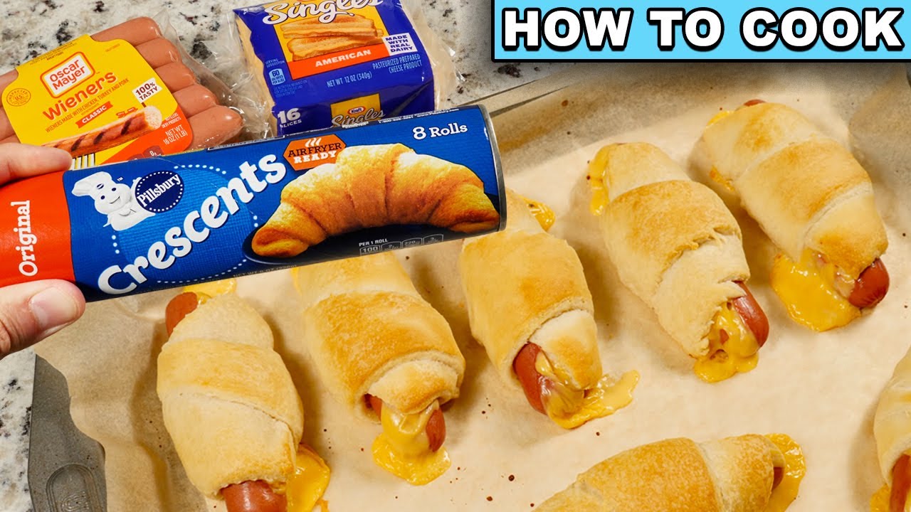 How To Make Pillsbury Crescent Dogs - pigs in a blanket