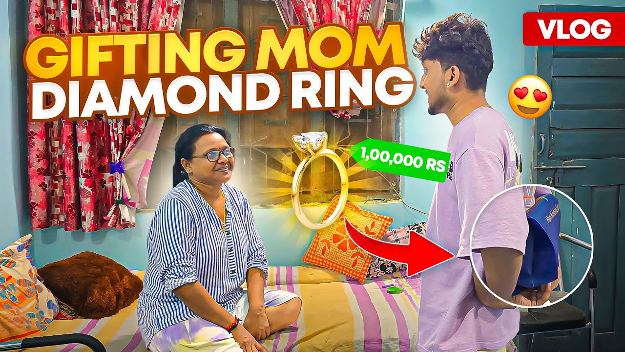 GIFTING MY MOM ₹1,00,000 😱 DIAMOND RING! 💍 BIRTHDAY GIFT VLOG!