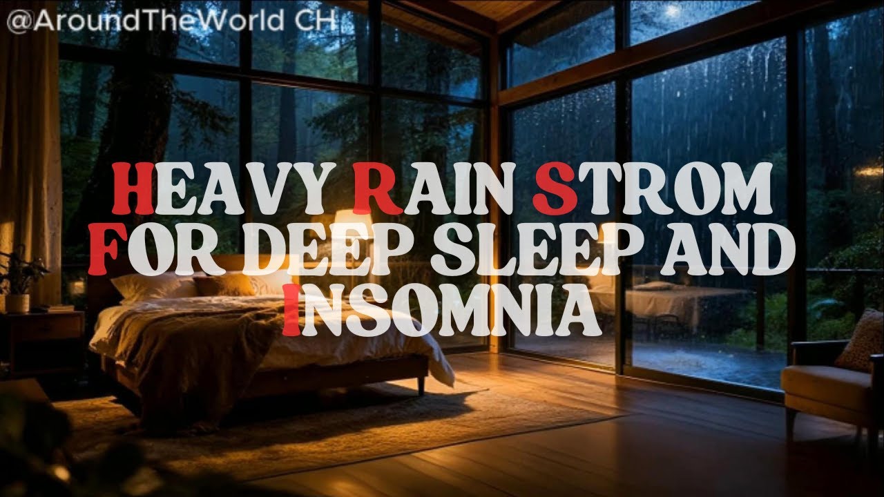 Heavy Rain Strom For Deep Sleep and Insomnia l AroundTheWorld CH