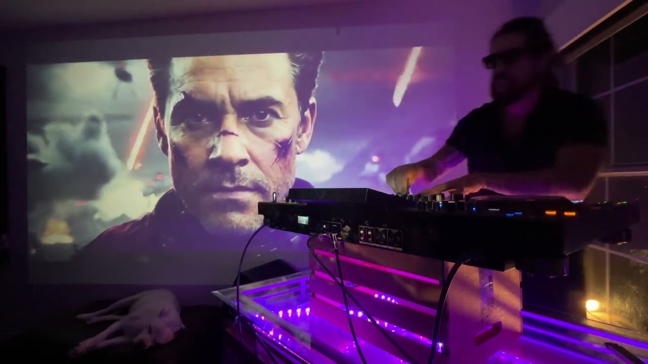 TechnoMetal DJ Set Rehearsal - Visuals on Fire!