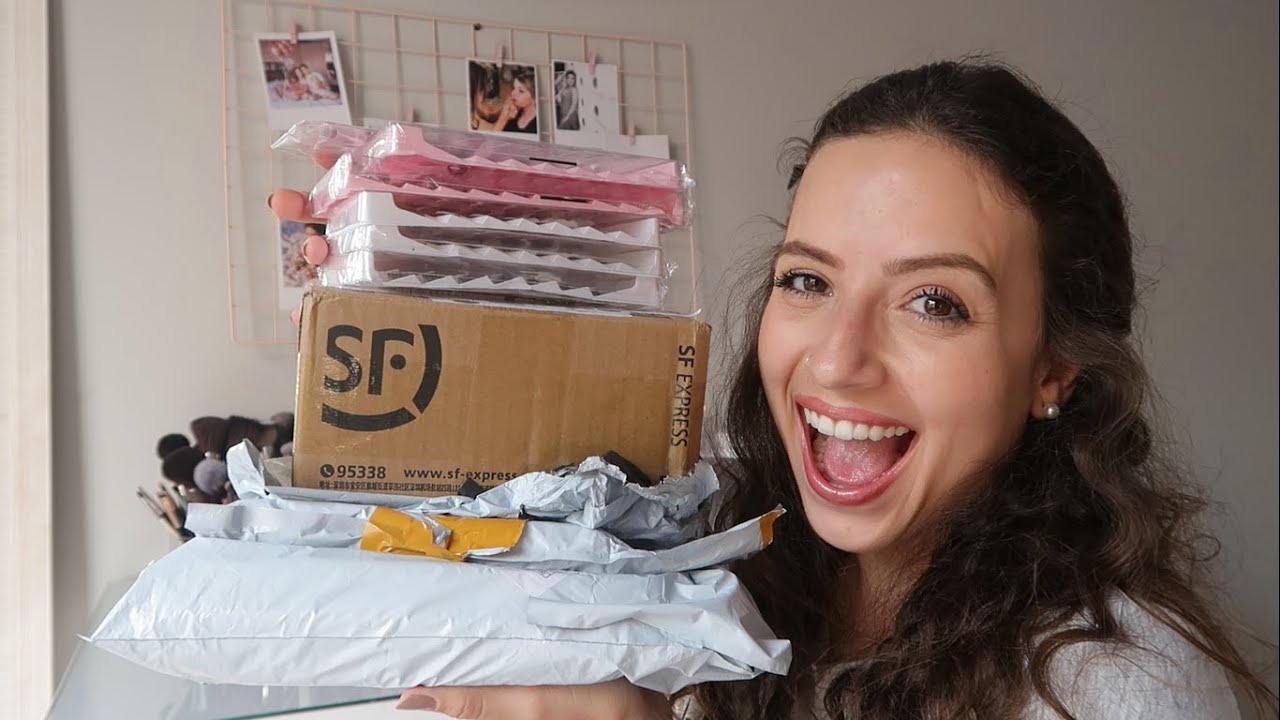 ASMR unboxing makeup produtos shein (COM SUSSURROS) #carolbilthauer