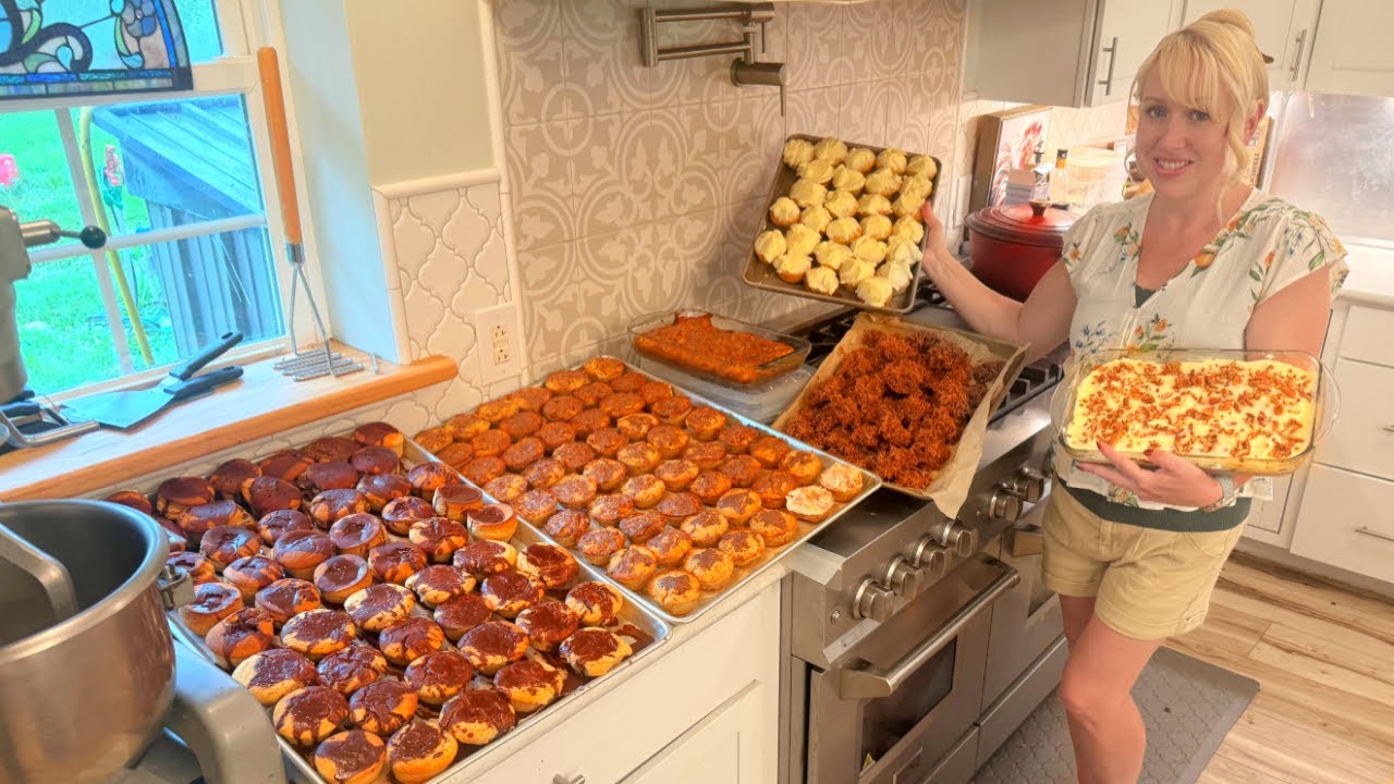 MASSIVE HOMEMADE FREEZER MEALS on a BUDGET from SCRATCH DESSERTS for My Family of 10!