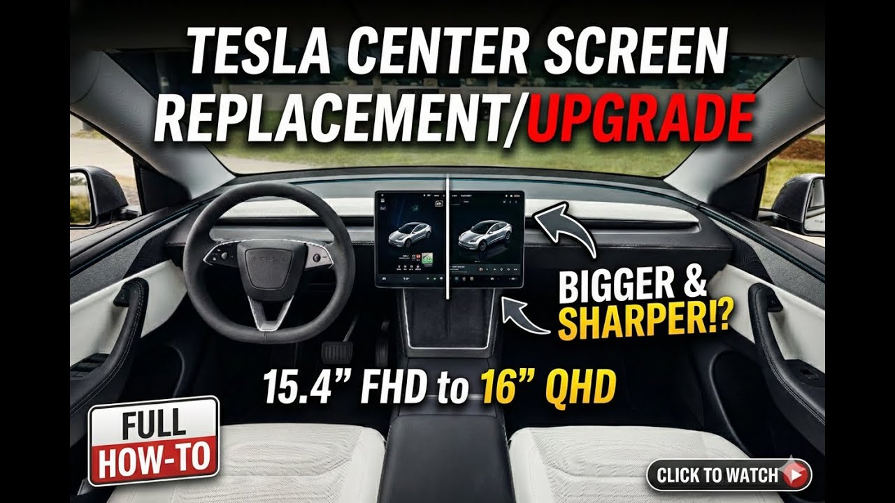 How to Replace & Upgrade Your Tesla Model 3/Y Center Screen (15.4