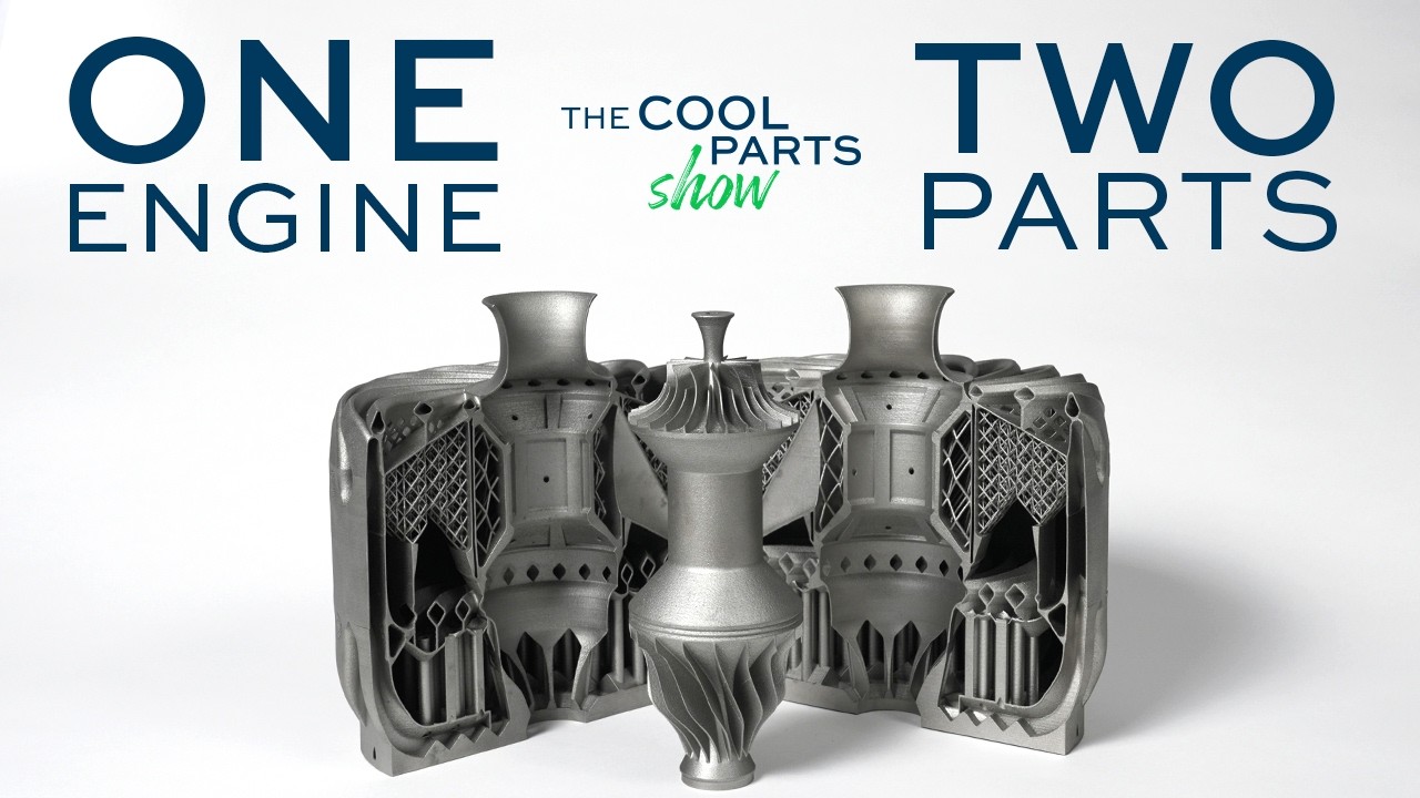 Turbo Jet Engine 3D Printed In Only Two Parts