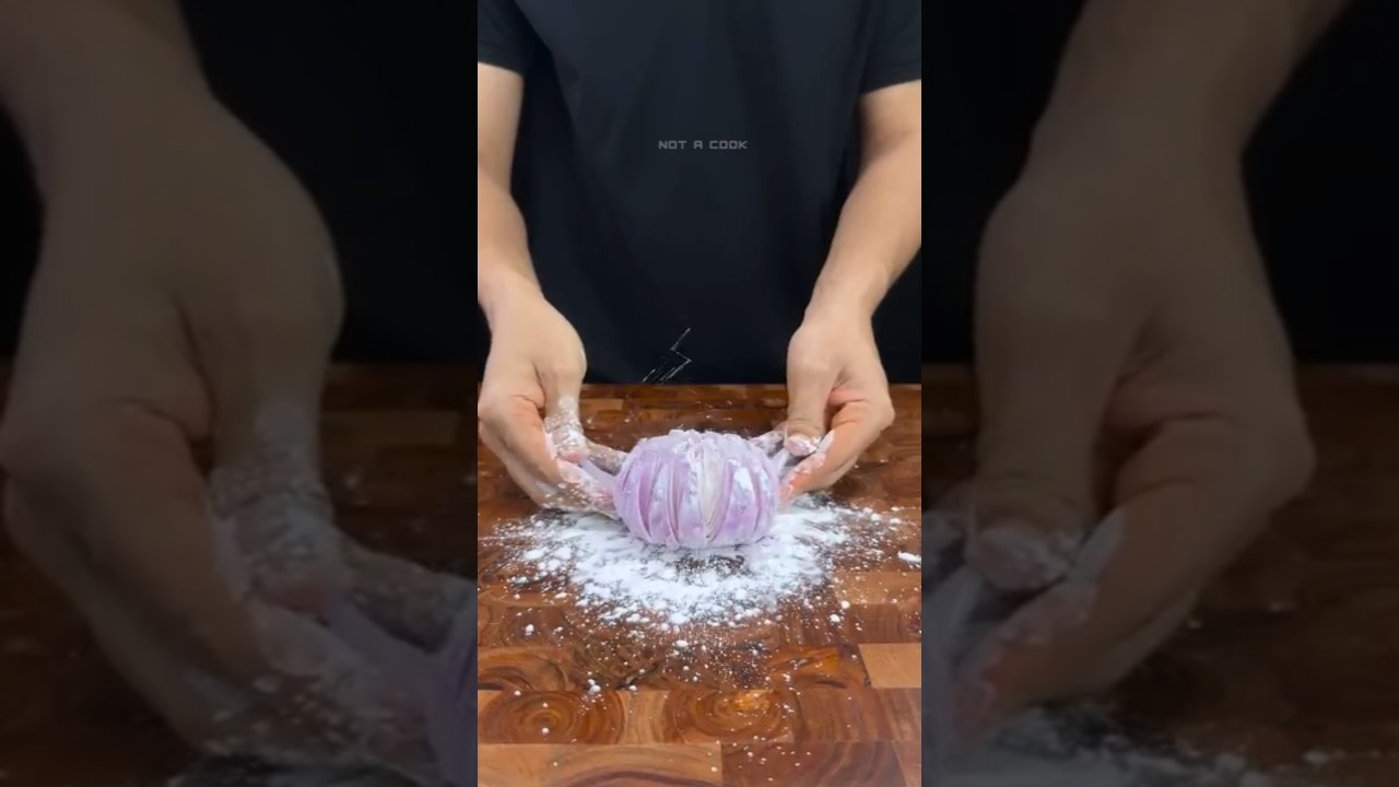 Blooming Onion Pakoda🧅 #asmr #shorts